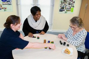 Games group having fun