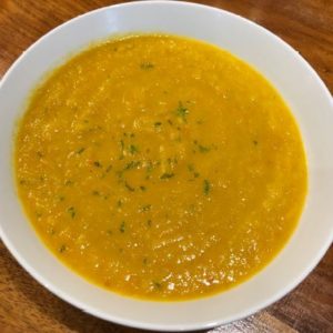 Spiced Parsnip, Carrot and Apple Soup